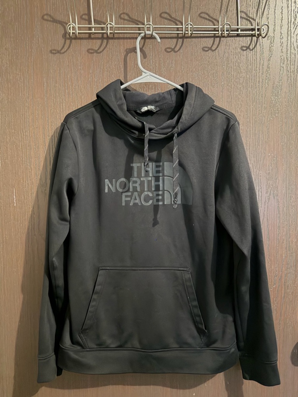 The North Face Men's Black Pullover Hoodie with Tonal Logo